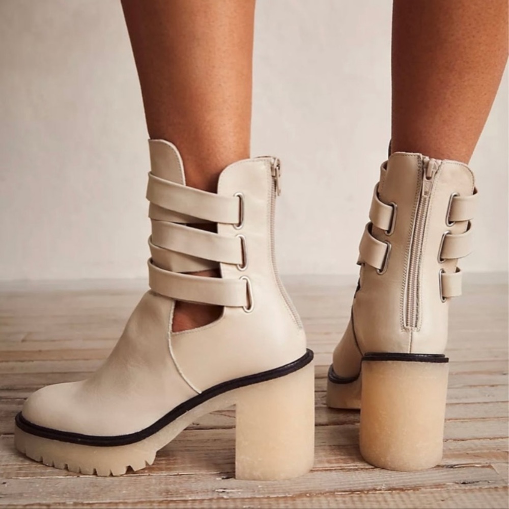 New Free People Jessie Cutout Boots size 38.5 - Picture 2 of 11